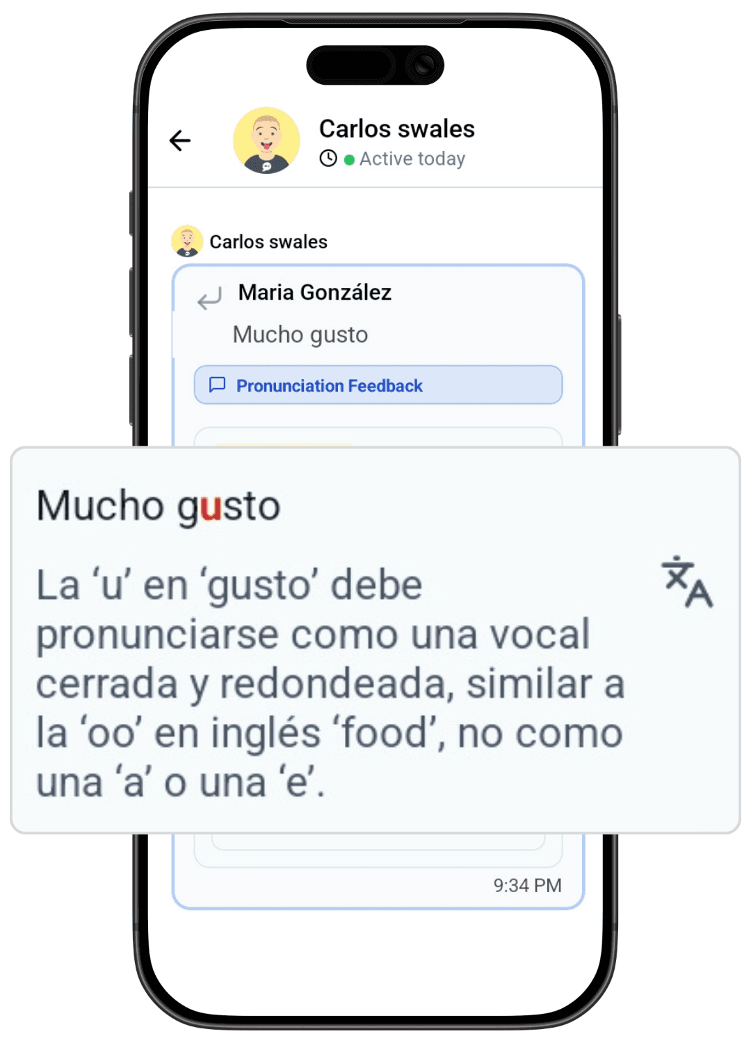 Pronunciation Exchange Messages